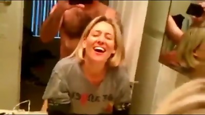 Cheating american milf having a real orgasm with boss on vacation