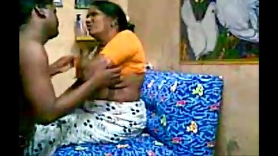 Aunty with her devor, together luving Getting Plowed After Heavy Jugs Sucking - Wowmoyback