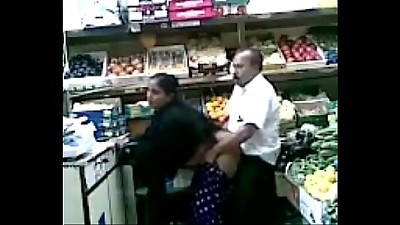 Tit Grab and Fuck in Fruit Shop