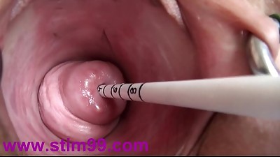 Extraordinary Real Cervix Plowing Insertion Japanese Sounds and Objects in Uterus