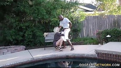 Katie Morgan gets monster black spear