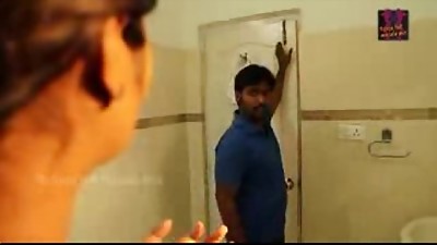 telugu Hot Youthful Damsel Hot Romance in Bathroom