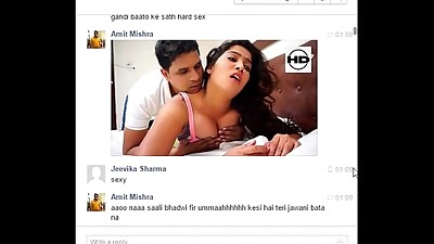 Real Desi Indian Bhabhi Jeevika Sharma gets seduced and rough boned on Facebook Chat
