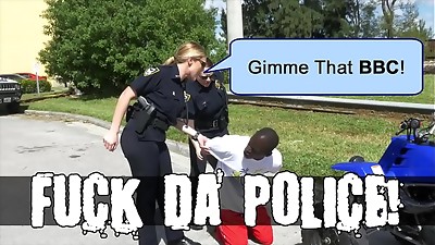 BLACK PATROL - Illegal Street Racing Ebony Thugs Get Busted By MILF Cops