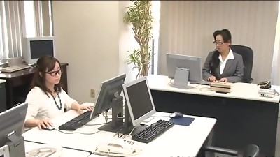 Biz woman from Japan is fingerblasting