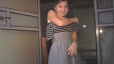 Emily getting all wet