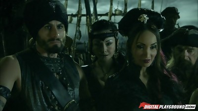 Jesse and Katsuni getting banged hard on the pirate ship