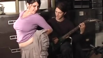 Gonzo compilation video with curvy brown-haired girls