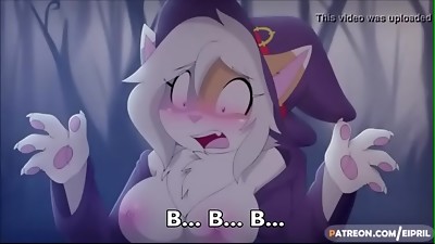Skimpy kitty, the Massive Bad Wolf has you now (Captions)