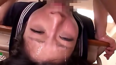 Youthful Asian Teen Ferociously Face Fucked