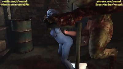 Hell Demons fucking Gaming chicks savagely 3D Animation