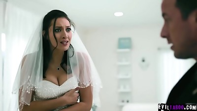Bella Rolland was dazed when she discovered that her grooms stepbro is her ex bf. They needed closure and had hook-up with him before she got married.
