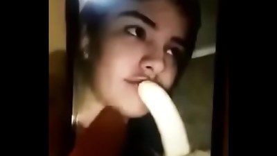 Gabriela Garc&iacute_a le gusta la banana