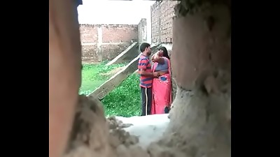 Desi aunty affair with young boy at a secret place