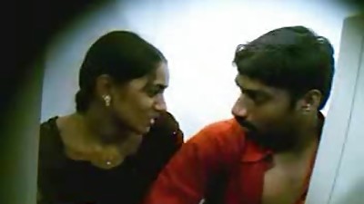 Indian couple are having intercourse in the Internet cafe
