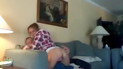 Handsome Ash-blonde Nymph Sucking And Fucking Her Beau In A Homemade Video