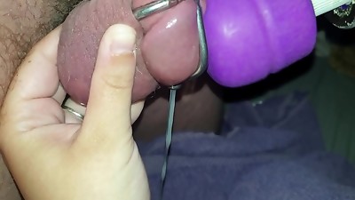 Chastity cell forced to jizz