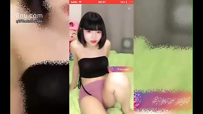 เต้้นโชว์หีอย่างโหนกบีโก้ไลฟ์ สาวไทย แพรวบีโก้น่าเยดจิงๆ (8)