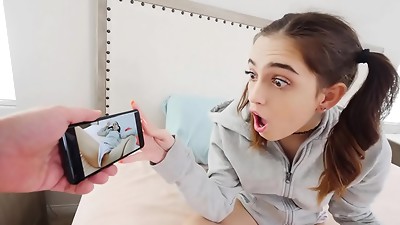 Young Puny Step Sister Fingerblasted and Porked By Her Step Step-brother Point of view |  Brooke Haze
