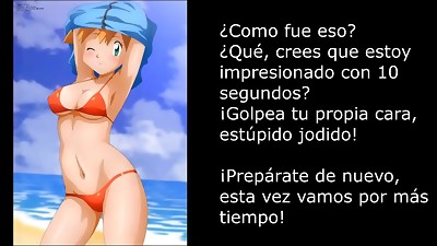 MISTY FEMDOM Manga porn JOI - BATHTUB HUMILIATION Urinate Have fun Espa&ntilde_ol