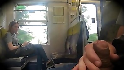 Man-meat Flash in public transport