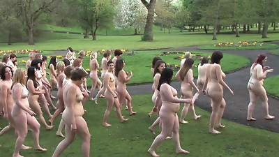 Brit naturist women in groups