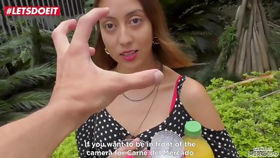 LETSDOEIT - Colombian Teen Picked Up From The Street For Some Nail