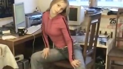 Alluring coed erotic sexy undress