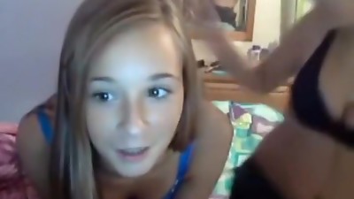 Teens Showing Off On Webcam