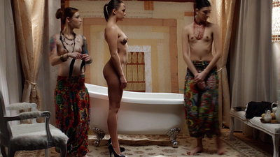 Tied up guy seduced and dominated