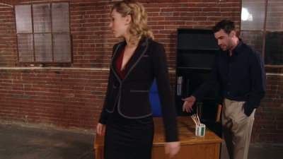 Lily takes cumshots at work