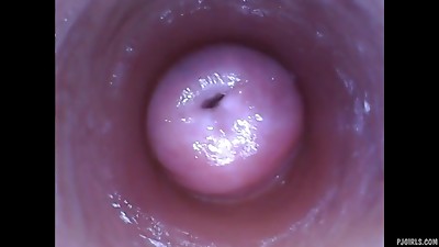 Kira - Kinky selfie (endoscope pussy cam video)