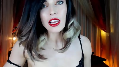 The Tiger Lady Teases: long leg fetish with busty brunette mommy