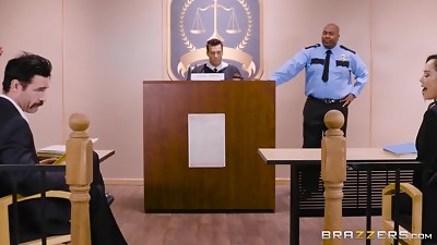 Judge, Jury, And Double Penetrator MFM 3 way from Brazzers