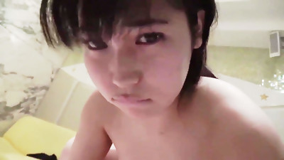 Plump Japanese girl with dark areolas gets satiated with hardcore smash