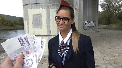 Stewardess Gets Cash for Mating