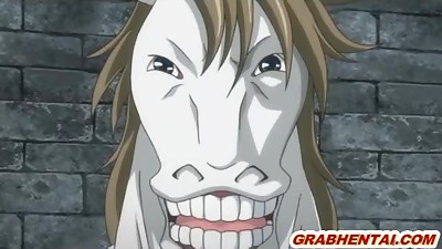 Hentai Princess with bigboobs brutally fucked by horse monster
