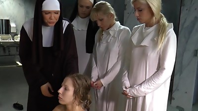 Horny nuns in naughty group adventure