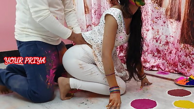 Holi special- YourPriya enjoyed brother's huge stiffy in pussy