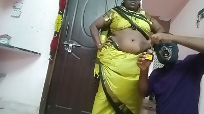 Tamil Wife Pours Honey On Navel – Licking And Having Sex On Movie