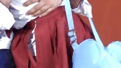 Priya poked by angry boyfriend in school class room in Hindi