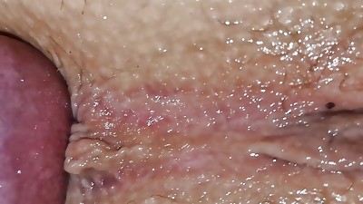 Step sister's raw fat pussy being creampied