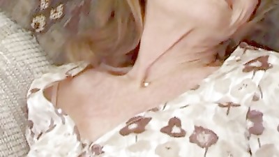 three stiffys jerking off in grandmother's face