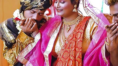Desi goddess Plus-size Sucharita Full 4some Swayambar hardcore erotic Night Gang fuckfest gangbang Full Vid ( Hindi Audio )