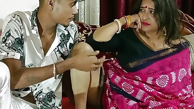 Indian Fresh Stepmom First sex with Teenage Son! Scorching XXX Sex