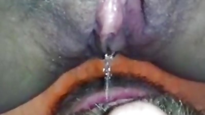 Stepsister pissing in mouth