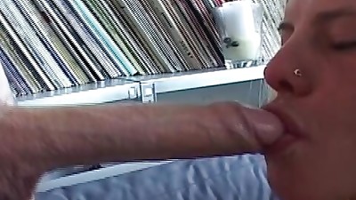 Supah slender German lady getting a enormous load of spunk on her slutty face