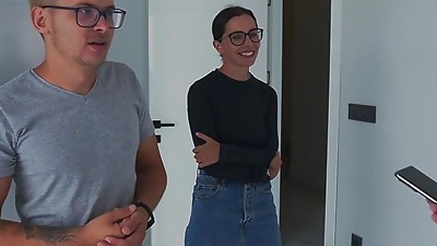 Husband Cuckold , witness his wife get fucked from behind!