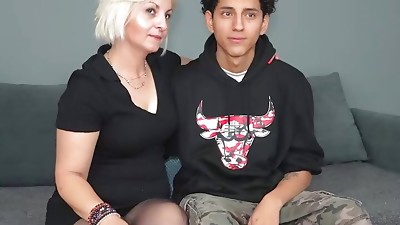 Ash-blonde mature mommy prays us to fuck a youthfull dude. We accept!
