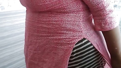 Tamil aunty washes clothes in bathroom when a fellow comes & gives her tough sex - And give something behind (Huge cumshot)